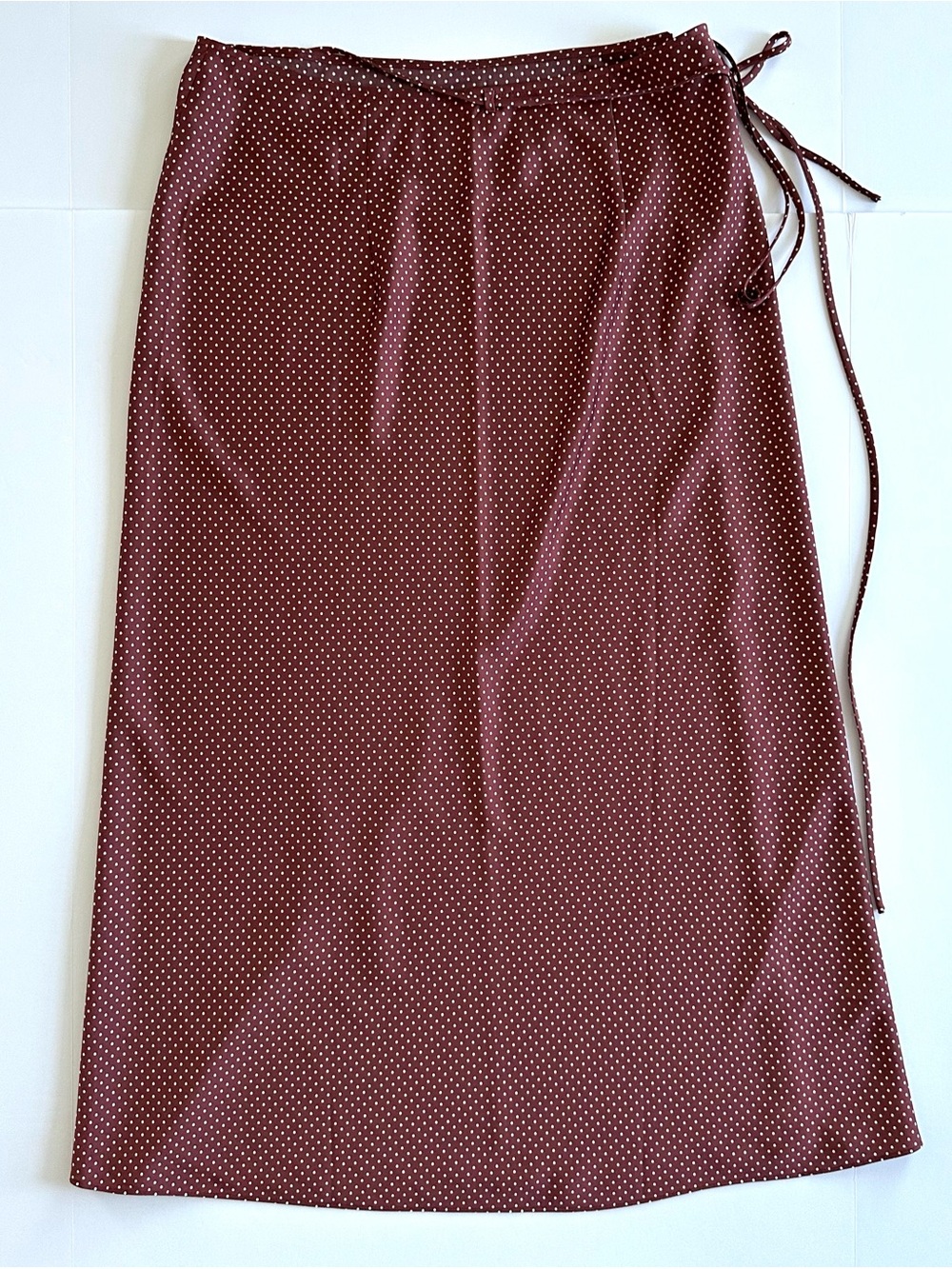 ✨Matching Set✨ J.Crew Smocked Top & Wrap Slip Skirt in Sable Polka Dot | XL - Picture 7 of 14